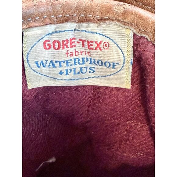 VTG LL Bean Maine Hunting Boots Leather Thinsulate Sz 7 Tan Gray Preppy Country - Picture 7 of 12